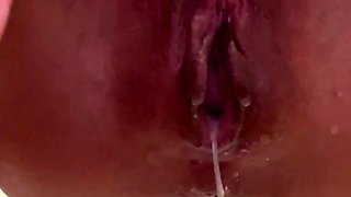 Amateur shower and masturbation