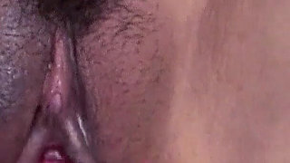 Skinny Japan teen with hairy pussy helped to masturbate and banged