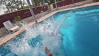 Barely Behaving by the Pool