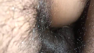 Sister-in-law in a blanket at night