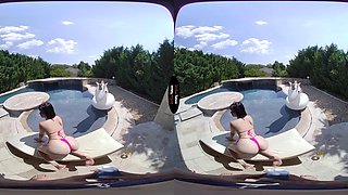 Pool latina vr: Blowjob, Doggy  Cowgirl Porn