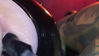 Anal Fisting Slave Competition Ft Goth Latex Mistress Lunatika Maz Morbid