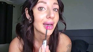 Tattooed Temptress - Free Sfw Applying My Lip Gloss
