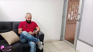 A fiery milf pretends to be my girlfriend and I end up fucking her and giving her all my dick.