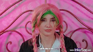 Innocent Mitsuri Gets Tremendous Anal From Tanjiro and Fills His Face with Milk