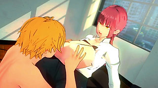 Chainsawman - Makima Office Pleasure - 3D Hentai Animations