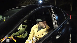 Horny British MILFs Pick Up 2 Black Guys For Group Sex & Double Facial