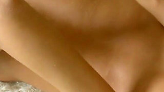 Skinny teen step sister secretly fucks stepbrother with step granny in bed