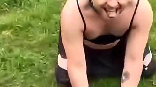 Outdoor Humiliation for My Sissy Puppy