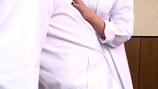 UNCENSORED CFNM japanese blowjob with messy cumshot