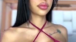 Chubby Brunette Big Boobs Dildo Masturbation