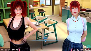 Let's dive into a POV porn game with some double homework fun