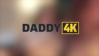 Daddy4k. Big Tits teenager girl cheats on her bf with his grandpa in front of him