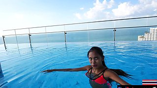 Big ass Thai GF first time anal fucking