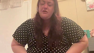 PAWG BBW Clogs the Toilet Due to Holding Everything for Hours: with Lots of Farts and the Sound of Her Using the Restroom or Bat