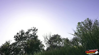 German Scout - Tiny Brazilian Fit Girl Cintia Lara at Outdoor Casting Fuck
