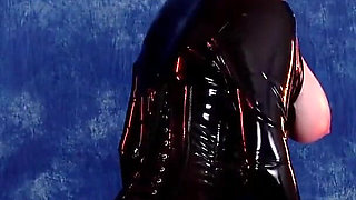 Curvy MILF Teasing with Latex Rubber - Sexual Blonde Pin up Girl Erotic Free Video