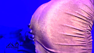 Ebony Tattoo Big Fat Ass Nasty Bitch Gets Down on Big Black Cock at the Club House