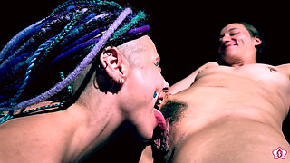 Shy Sub Mila First Time Eating Pussy: Real Girl-girl Oral with Edgesofreality