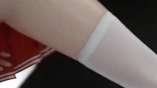 [mmd] Chocolate Cream Jk; Sexy College Girl Uniform; Ultra-short Skirt; White Stockings; Red-soled High Heels