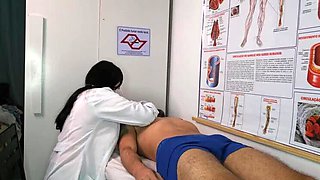 Nurse Jennifer Pimenta Excited By Patient's Big Cock - Rough Medical Fetish & Deep Throat Blowjob