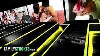 Syren De Mer and Rion King's throbbing cock scene by Family Strokes