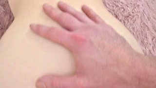 Blonde bunny temptress takes anal pov creampie with eager passion