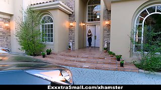 Exxxtrasmall - step mommy fucks step daughter sex toy