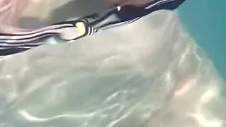 Artemisia Love Flashing Her Juicy Big Tits at the Pool