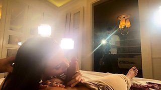 POV Handjob Blowjob cumshot compilation