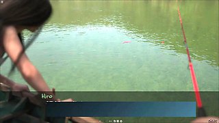 Asian Sista Switching Swimsuit Infront Of Her Step-brother And Entice Him While Fishing