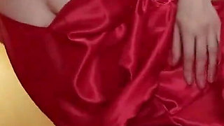 Retro Slut in Stockings in Front of the Mirror Flashes Hairy Bush - Ginnagg