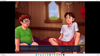 Summertime saga - Johannes and Erik watched Iwanka, Iwanka gave Johannes a blow job on camera