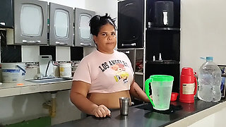 I Was Hired to Clean the House and Ended up Masturbating in the Kitchen While I Was Alone.