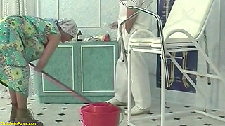 Hairy 92 years old granny rough fisted and fucked by her doctor