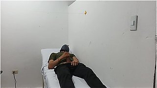 Kinky Doctor Masturbates His Cock In The Office