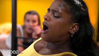 Czech babe trailer with graceful Arina Shy from Lesbea