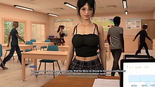 Race of Life - Brunette College Teacher Wants to Come to Her House and Give Her a Good Fucking