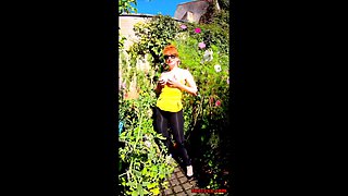 Outdoor fun with naughty MILF Red XXX