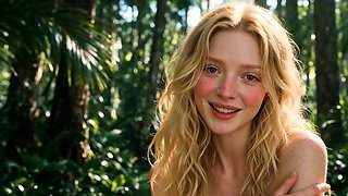 Forest Blonde Plays With Herself To Orgasm (AI)