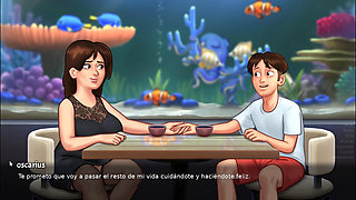 Romantic dinner with stepmom ends hot