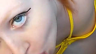 Double Facial for Innocent Redhead