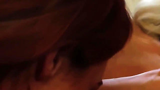 Slutty Blonde with Big Tits Strips Down and Gets a Lesbian Cavity Search