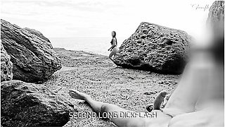 Beach Handjob: During My Exhib Trip I Find The Two Girls Flashed In The Parking Lot