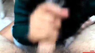 Teen Latina Babe Gives a Quick Blowjob Before School