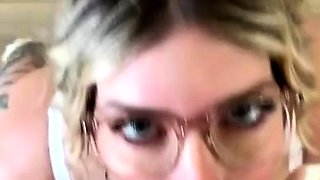 Rachel Jade Blowjob Cum Covered Glasses