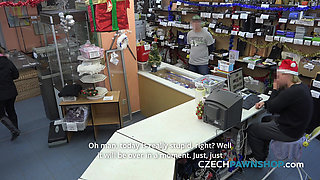 The busty blonde comes back for a very private deal (CzechPawnShop)