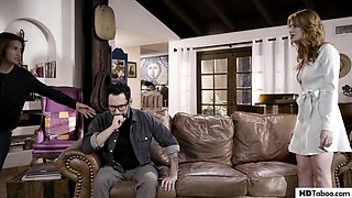 PURE TABOO Twisted Minded Boy Brings Home Girfriend To His Grieving Step Dad - Tommy Pistol And Lacy Lennon