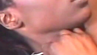 Young Black Girl Enjoys with Big Black Cock