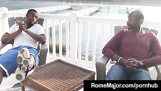 Rosy Porsha Carrera and Rome Major at romemajor video